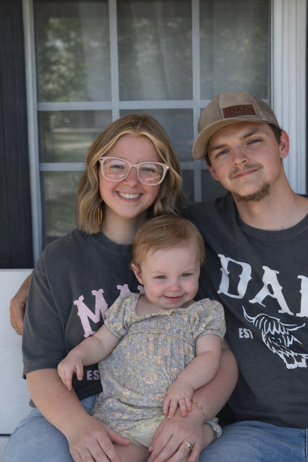 Logan Moore with his family